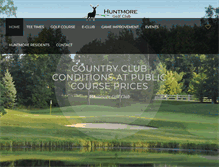 Tablet Screenshot of huntmoregolfclub.com